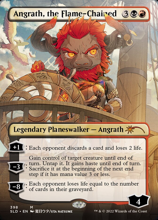 Angrath, the Flame-Chained (Borderless) [Secret Lair Drop Series] | Tables and Towers