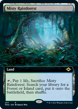 Misty Rainforest (Extended Art) [Modern Horizons 2] | Tables and Towers