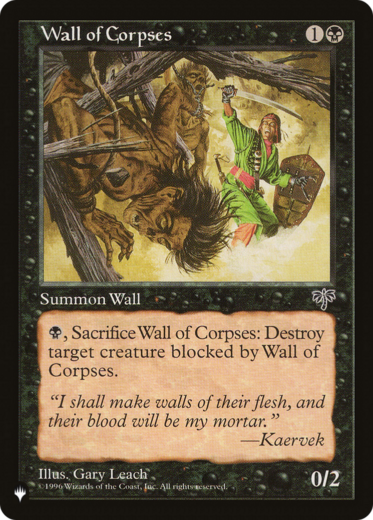 Wall of Corpses [The List Reprints] | Tables and Towers