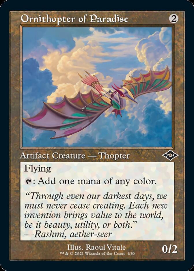 Ornithopter of Paradise (Retro Foil Etched) [Modern Horizons 2] | Tables and Towers