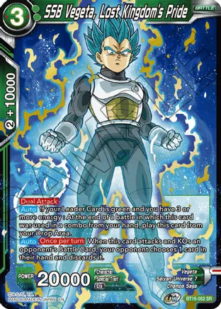 SSB Vegeta, Lost Kingdom's Pride (BT16-052) [Realm of the Gods] | Tables and Towers