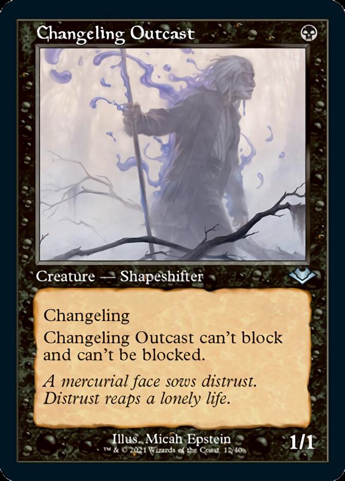 Changeling Outcast (Retro Foil Etched) [Modern Horizons] | Tables and Towers