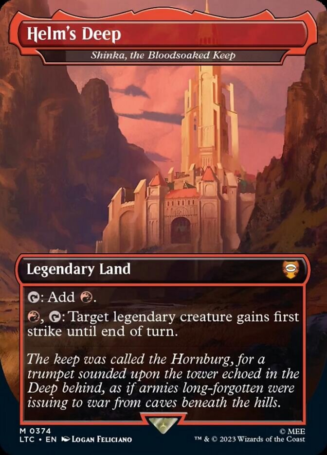Shinka, the Bloodsoaked Keep - Helm's Deep [The Lord of the Rings: Tales of Middle-Earth Commander] | Tables and Towers