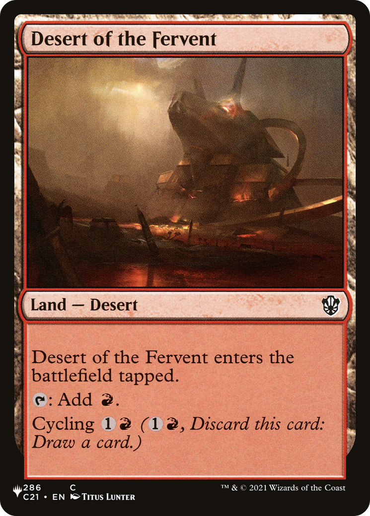 Desert of the Fervent [The List Reprints] | Tables and Towers