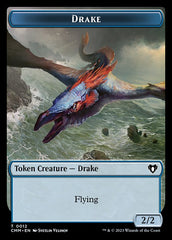 Spirit (0010) // Drake Double-Sided Token [Commander Masters Tokens] | Tables and Towers