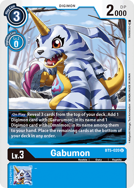 Gabumon [BT5-020] [Battle of Omni] | Tables and Towers