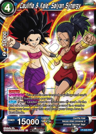 Caulifla & Kale, Saiyan Synergy (P-345) [Tournament Promotion Cards] | Tables and Towers