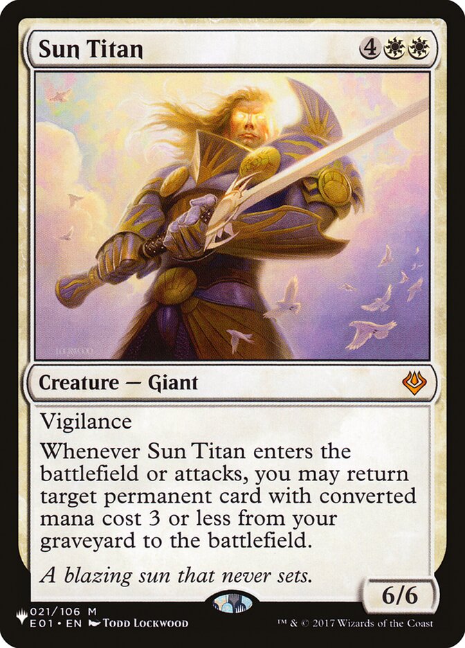 Sun Titan [The List] | Tables and Towers