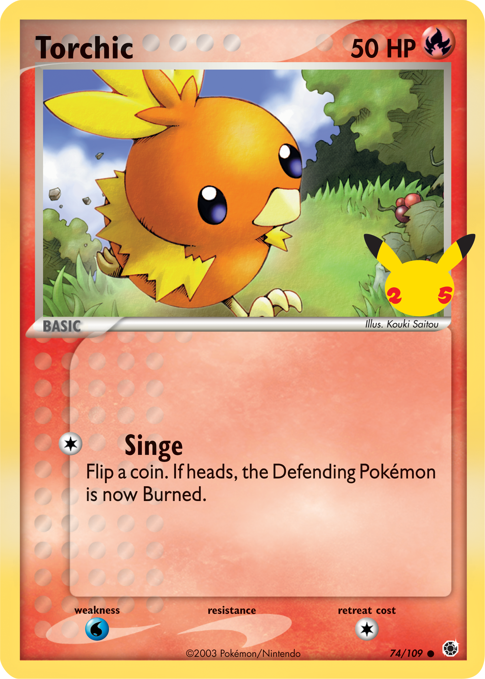 Torchic (74/109) (Jumbo Card) [First Partner Pack] | Tables and Towers