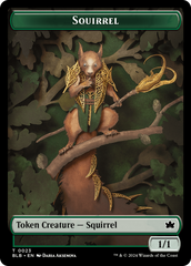 Squirrel // Starscape Cleric Double-Sided Token [Bloomburrow Tokens] | Tables and Towers