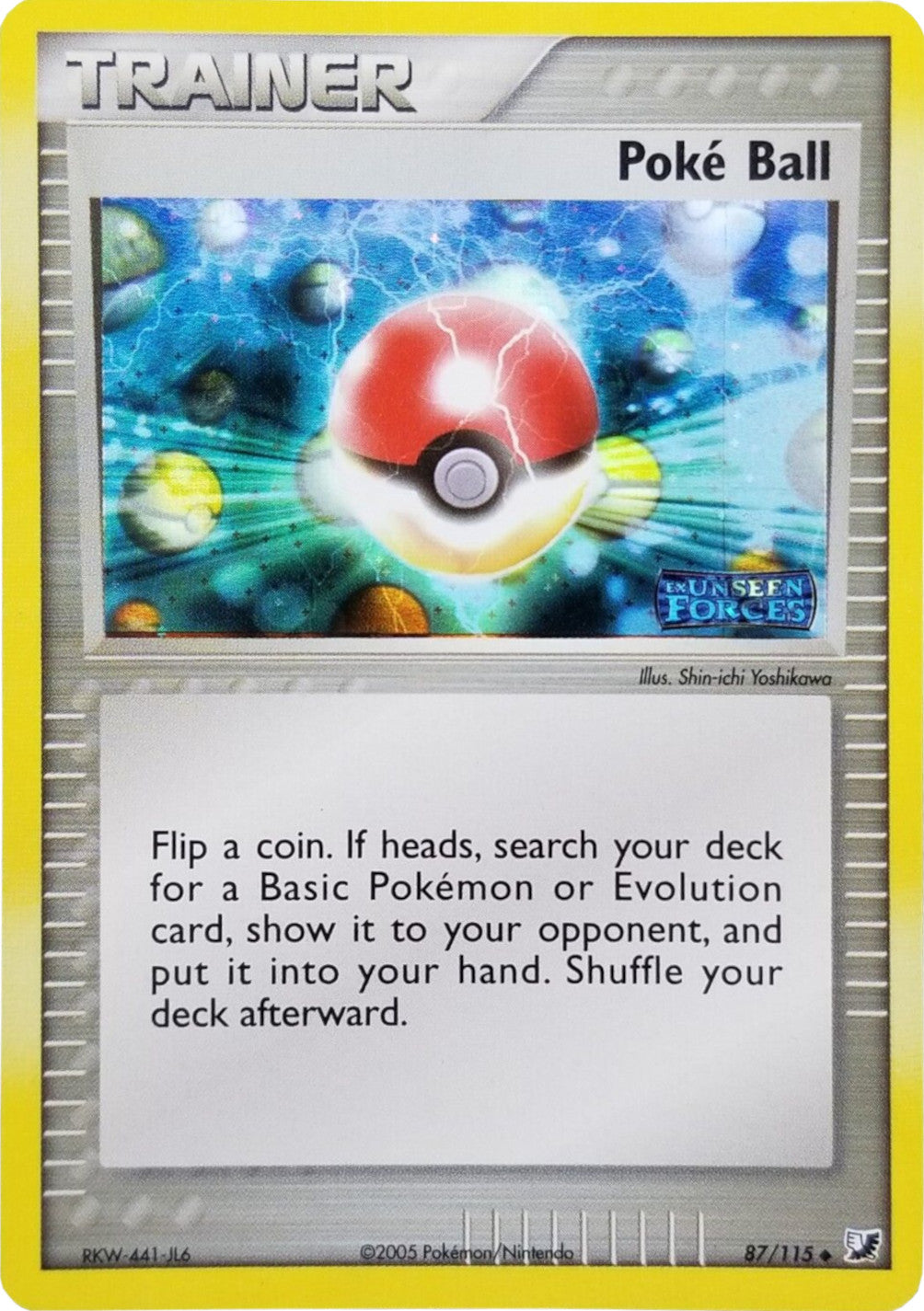 Poke Ball (87/115) (Stamped) [EX: Unseen Forces] | Tables and Towers