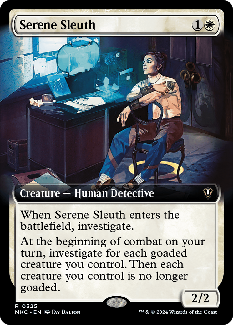 Serene Sleuth (Extended Art) [Murders at Karlov Manor Commander] | Tables and Towers