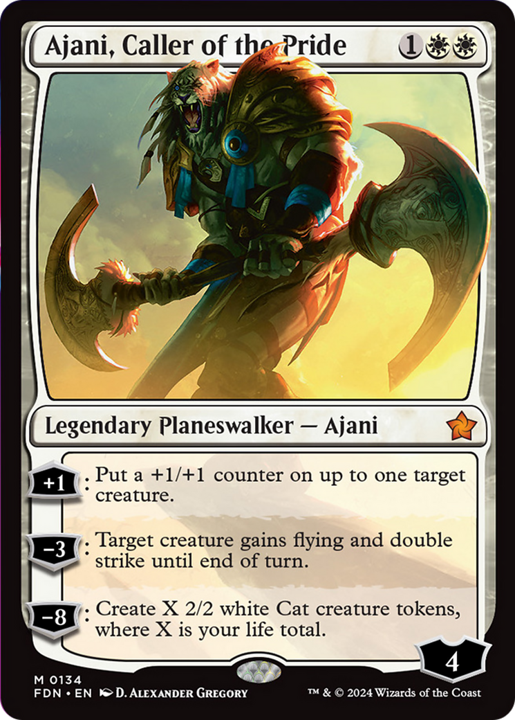 Ajani, Caller of the Pride [Foundations] | Tables and Towers