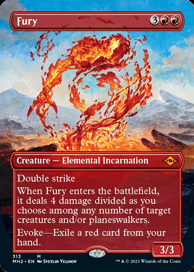 Fury (Borderless Alternate Art) [Modern Horizons 2] | Tables and Towers