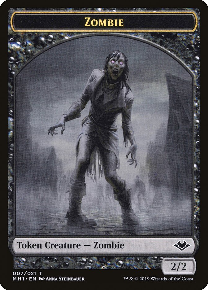 Angel (002) // Zombie (007) Double-Sided Token [Modern Horizons Tokens] | Tables and Towers