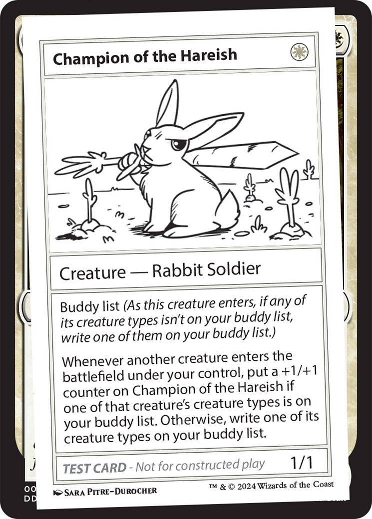 Champion of the Hareish [Mystery Booster 2 Playtest Cards] | Tables and Towers