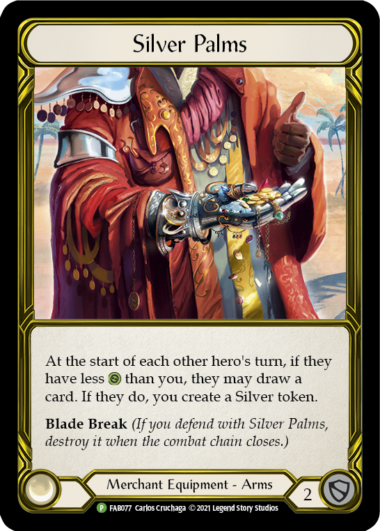 Silver Palms (Golden) [FAB077] (Promo)  Cold Foil | Tables and Towers