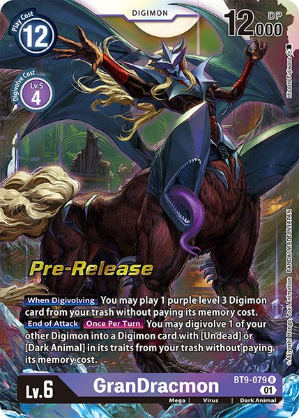 GranDracmon [BT9-079] [X Record Pre-Release Promos] | Tables and Towers