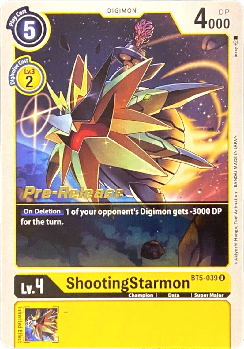 ShootingStarmon [BT5-039] [Battle of Omni Pre-Release Promos] | Tables and Towers