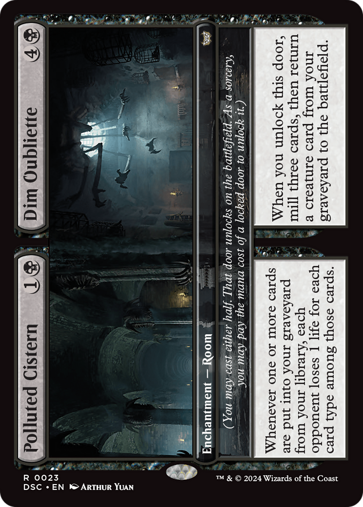 Polluted Cistern // Dim Oubliette [Duskmourn: House of Horror Commander] | Tables and Towers