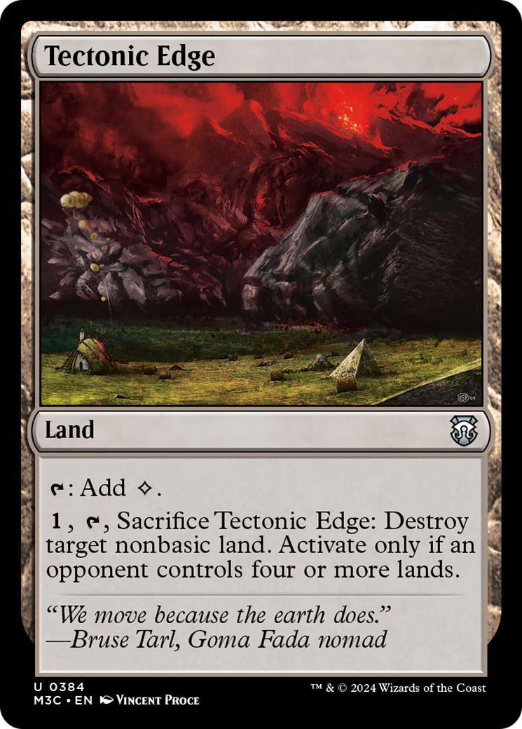 Tectonic Edge (Ripple Foil) [Modern Horizons 3 Commander] | Tables and Towers