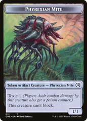 Phyrexian Mite Token (012) // Phyrexian Golem Double-Sided Token [Phyrexia: All Will Be One Tokens] | Tables and Towers