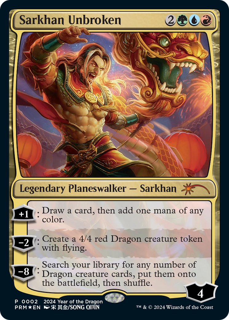 Sarkhan Unbroken (Year of the Dragon 2024) [Standard Showdown Promos] | Tables and Towers