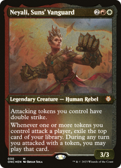 Neyali, Suns' Vanguard (Foil Etched) (Display Commander) [Phyrexia: All Will Be One Commander] | Tables and Towers