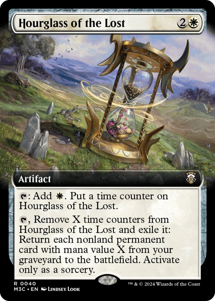 Hourglass of the Lost (Extended Art) (Ripple Foil) [Modern Horizons 3 Commander] | Tables and Towers