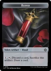 Blood // Vampire (0004) Double-Sided Token [The Lost Caverns of Ixalan Commander Tokens] | Tables and Towers