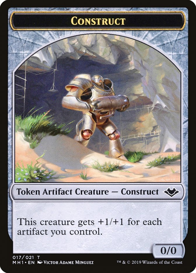 Soldier (004) // Construct (017) Double-Sided Token [Modern Horizons Tokens] | Tables and Towers