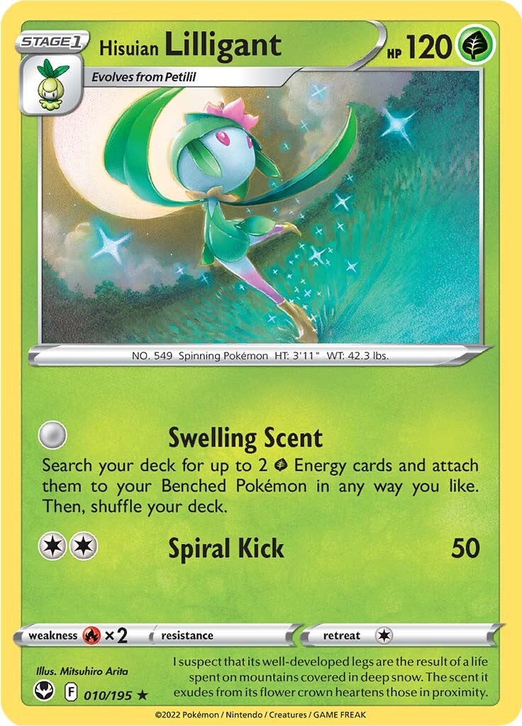 Hisuian Lilligant (010/195) [Sword & Shield: Silver Tempest] | Tables and Towers