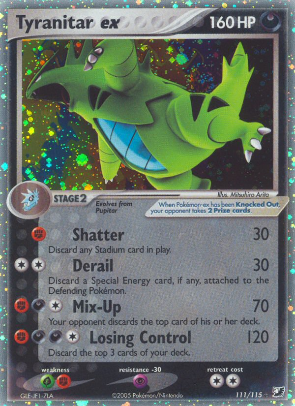 Tyranitar ex (111/115) [EX: Unseen Forces] | Tables and Towers