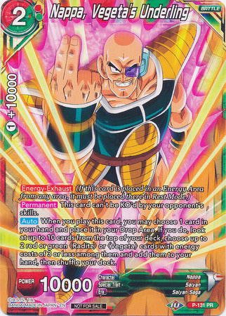 Nappa, Vegeta's Underling (Shop Tournament: Assault of Saiyans) (P-131) [Promotion Cards] | Tables and Towers