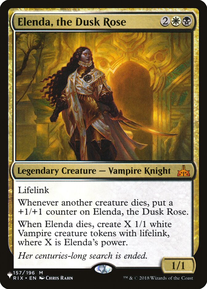 Elenda, the Dusk Rose [The List] | Tables and Towers