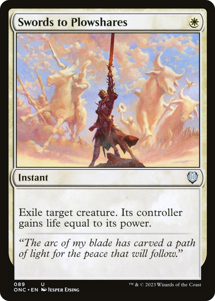 Swords to Plowshares [Phyrexia: All Will Be One Commander] | Tables and Towers