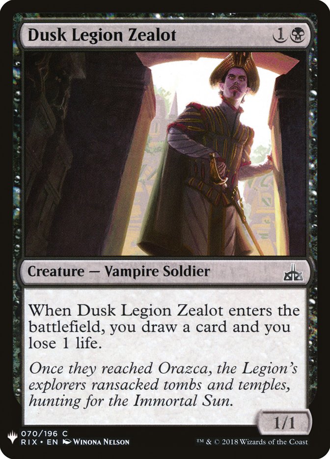 Dusk Legion Zealot [Mystery Booster] | Tables and Towers