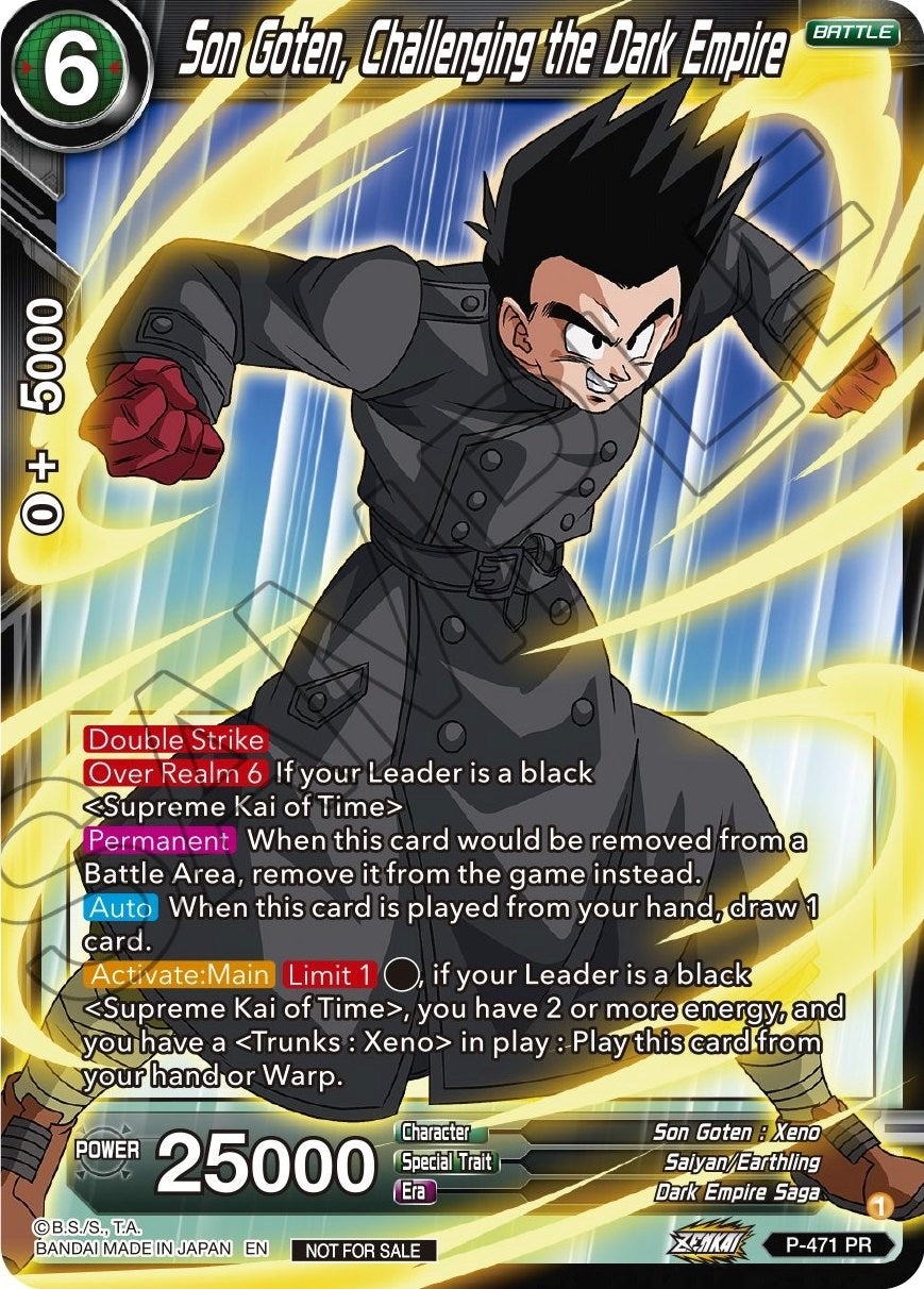 Son Goten, Challenging the Dark Empire (Z03 Dash Pack) (P-471) [Promotion Cards] | Tables and Towers