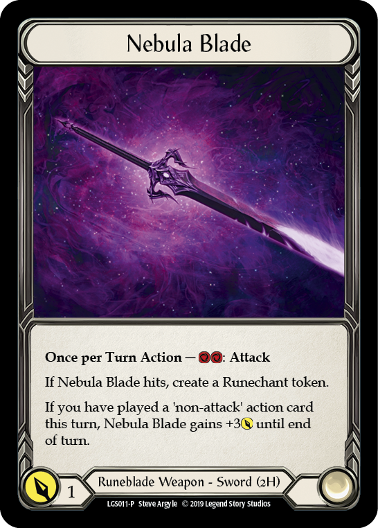 Nebula Blade [LGS011-P] (Promo)  1st Edition Cold Foil | Tables and Towers