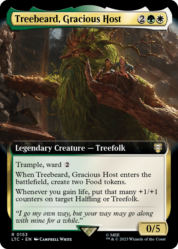 Treebeard, Gracious Host (Extended Art) [The Lord of the Rings: Tales of Middle-Earth Commander] | Tables and Towers