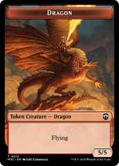 Dragon // Shapeshifter (0008) Double-Sided Token [Modern Horizons 3 Commander Tokens] | Tables and Towers