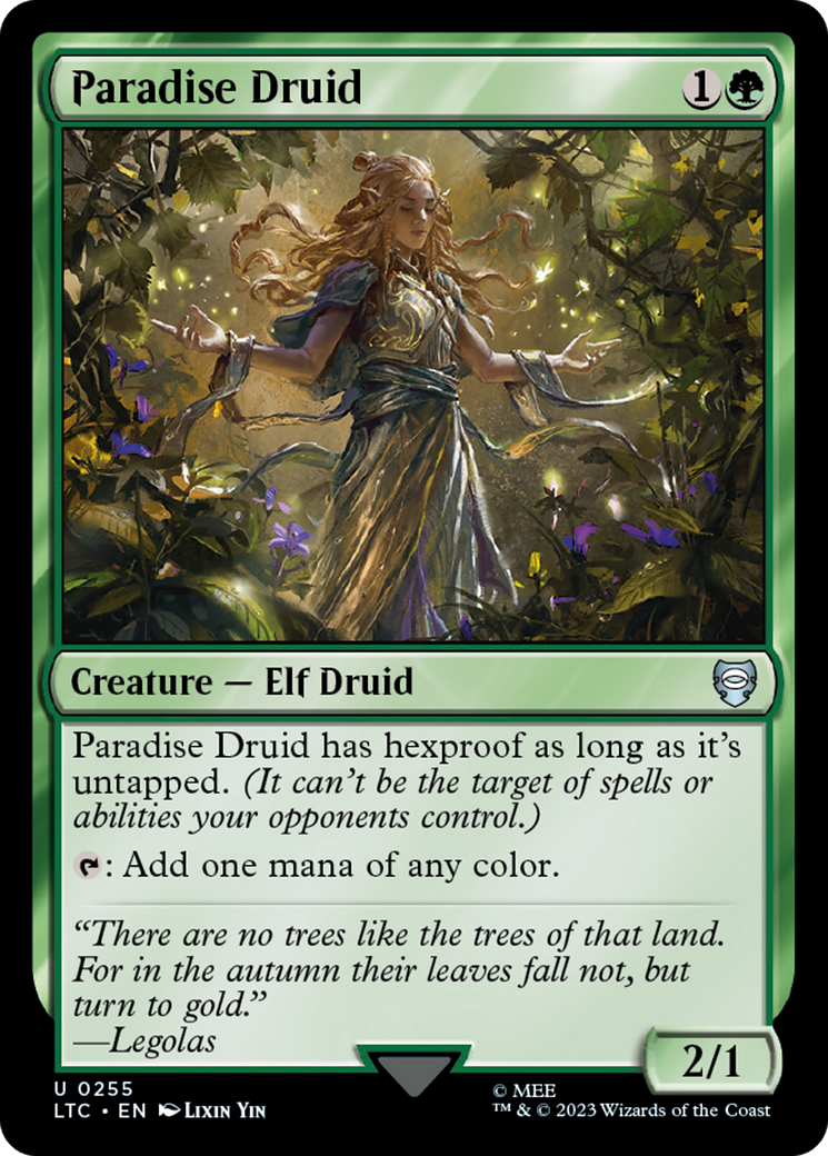 Paradise Druid [The Lord of the Rings: Tales of Middle-Earth Commander] | Tables and Towers