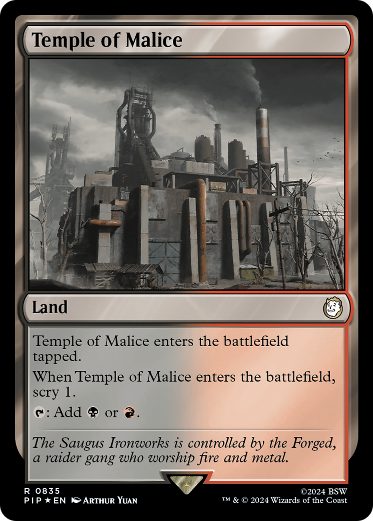 Temple of Malice (Surge Foil) [Fallout] | Tables and Towers