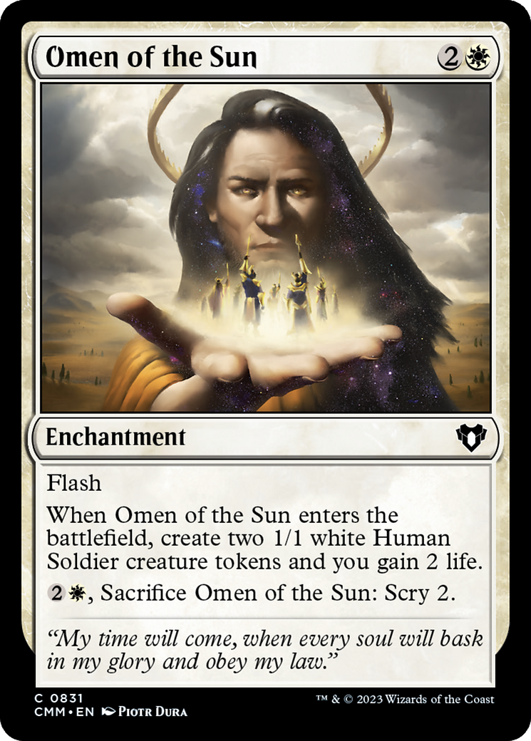 Omen of the Sun [Commander Masters] | Tables and Towers