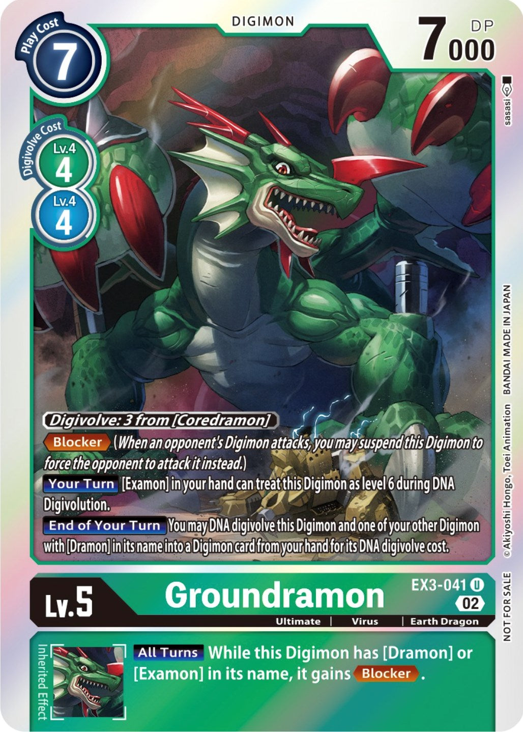 Groundramon [EX3-041] (Alternate Art) [Draconic Roar] | Tables and Towers