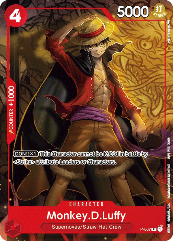 Monkey.D.Luffy (P-007) (Tournament Pack Vol. 1) [One Piece Promotion Cards] | Tables and Towers