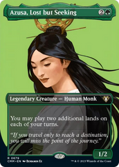 Azusa, Lost but Seeking (Borderless Profile) [Commander Masters] | Tables and Towers