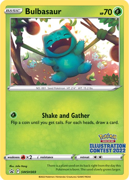 Bulbasaur (SWSH303) (Illustration Contest 2022) [Sword & Shield: Black Star Promos] | Tables and Towers