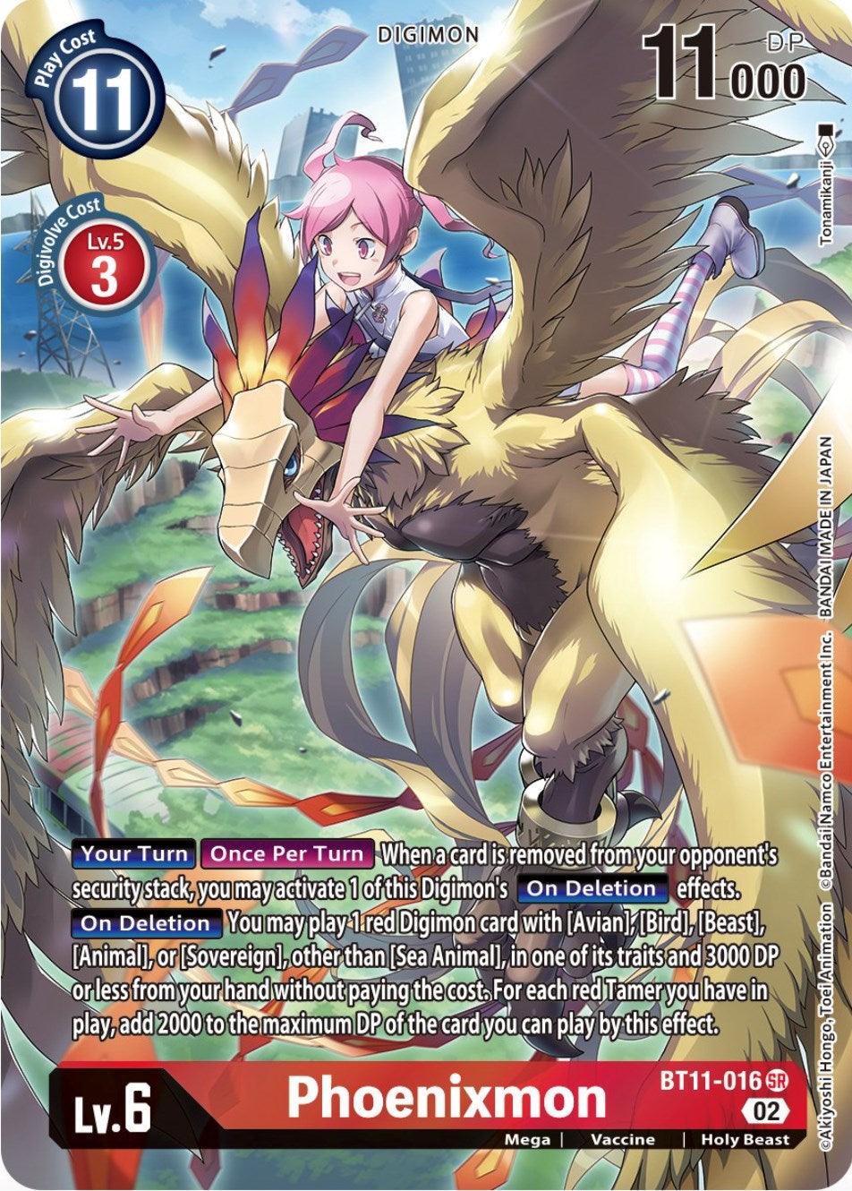 Phoenixmon [BT11-016] (Alternate Art) [Dimensional Phase] | Tables and Towers