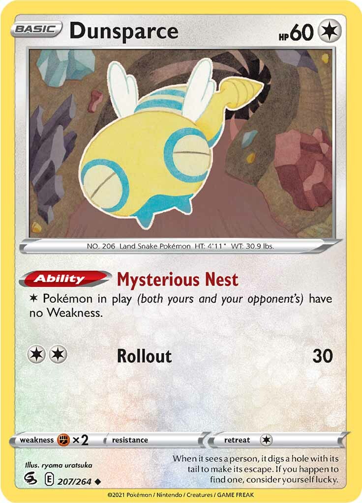 Dunsparce (207/264) [Sword & Shield: Fusion Strike] | Tables and Towers